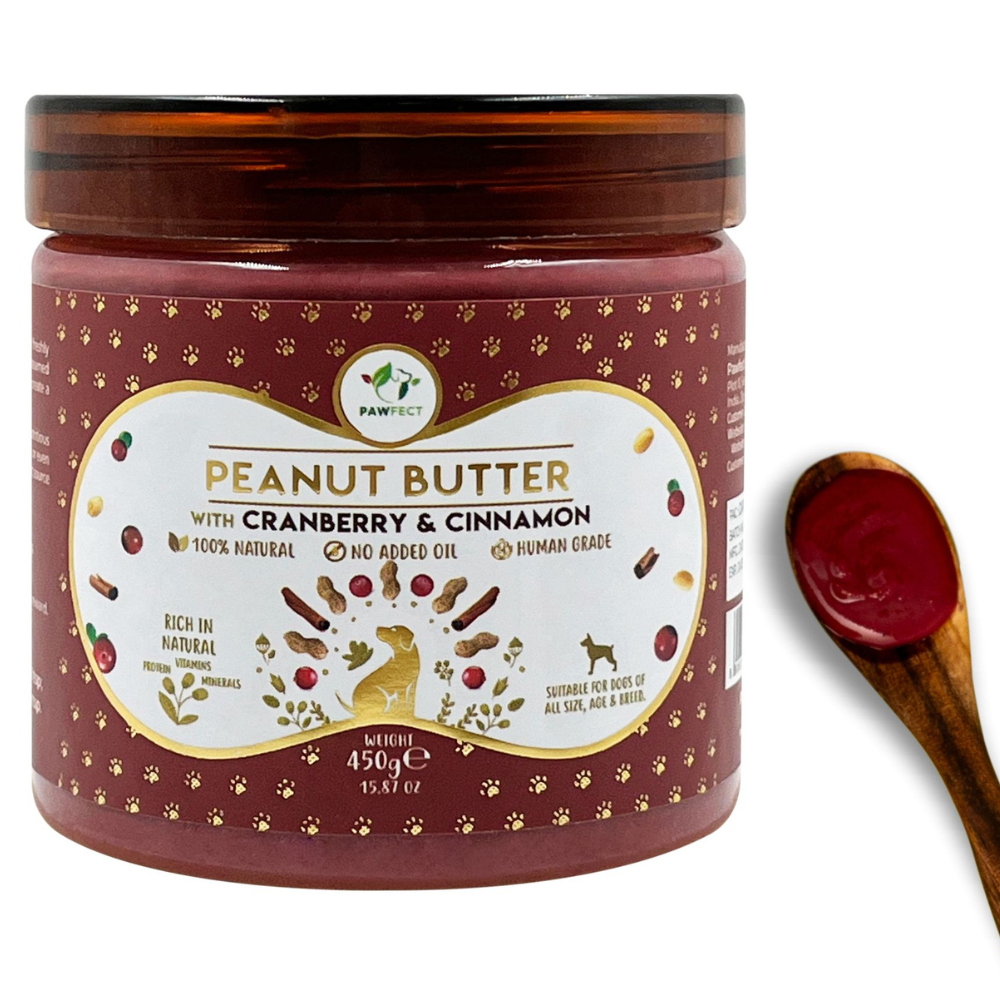 Pawfect Peanut Butter for Dogs: Cranberry & Cinnamon