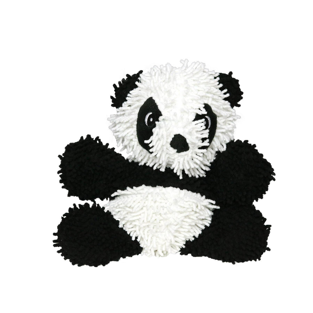 Mighty Microfiber Ball Med Panda, Durable, Squeaky Dog Toy