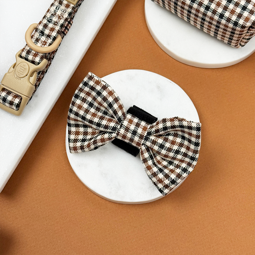 Cocopup Heritage Check Bow Tie