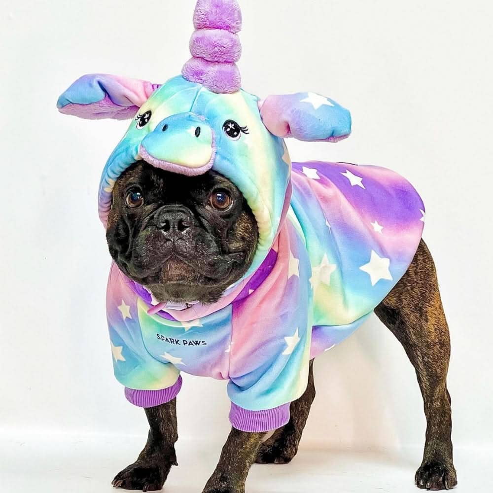 Spark Paws Halloween Dog Hoodie - Unicorn