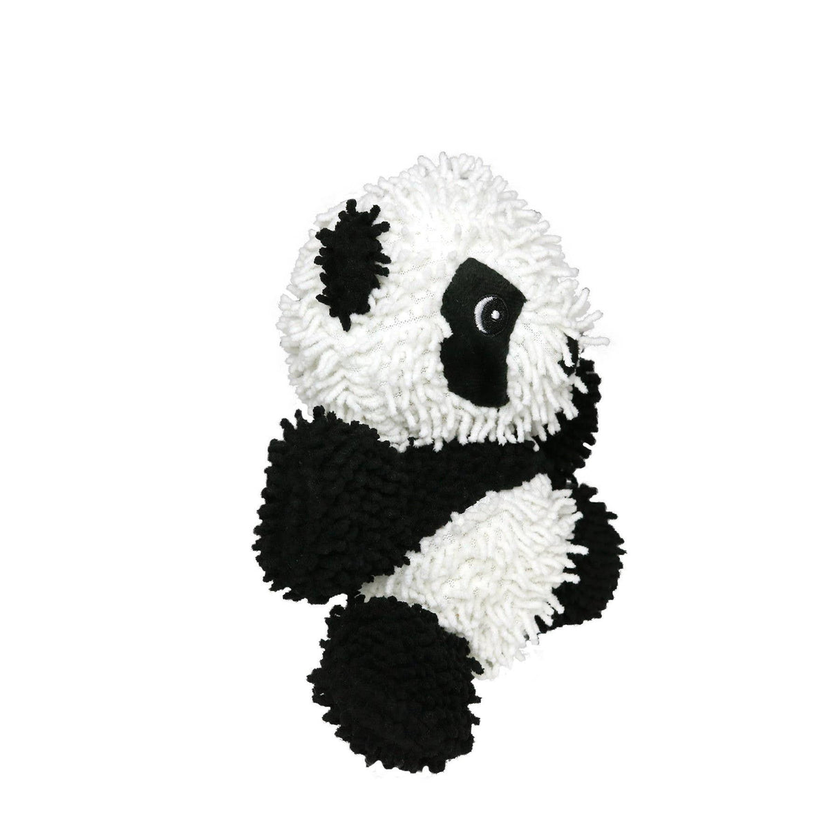 Mighty Microfiber Ball Med Panda, Durable, Squeaky Dog Toy