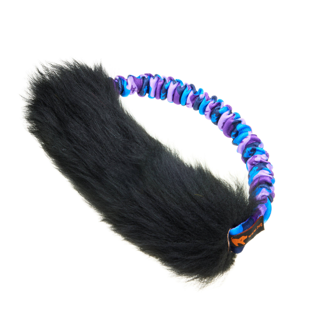 Tug-E-Nuff Sheepskin Bungee Ring Tough Dog Toy