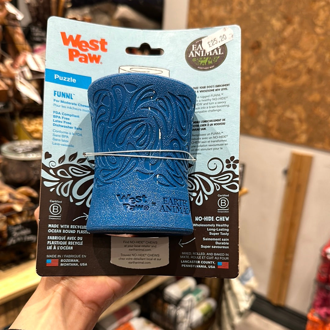 Westpaw & Earth Animal No Hide Chew Funnl Dog Toy