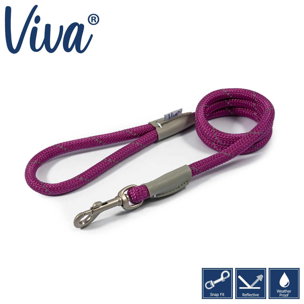 Ancol Viva Rope Snap Lead 107cm x 1.2cm