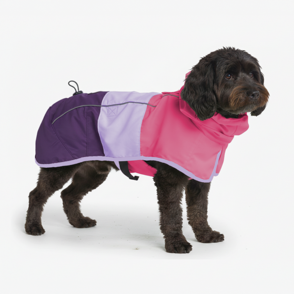 Spark Paws Breatheshield™ Dog Raincoat - Pink Lilac Purple