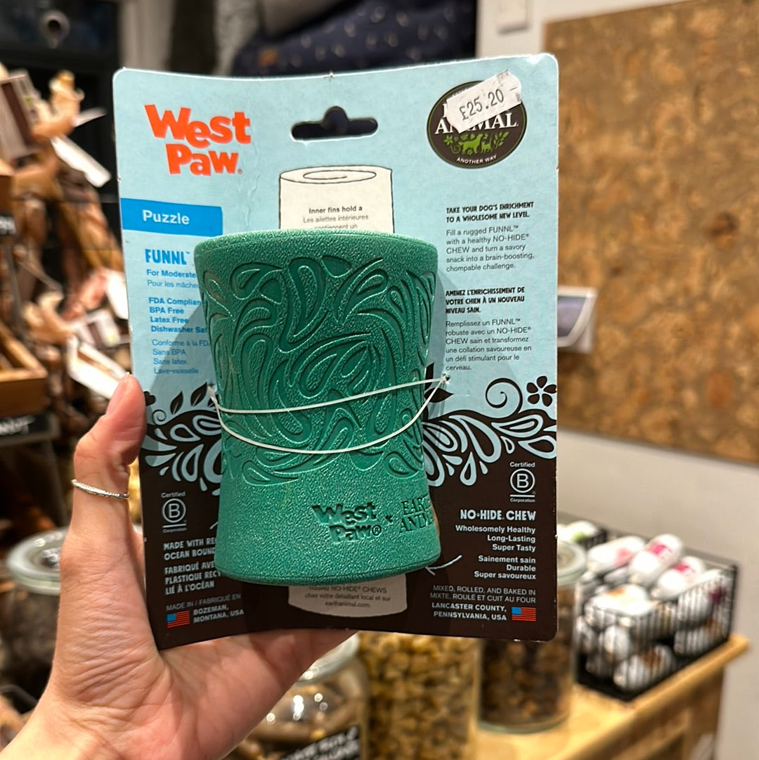 Westpaw & Earth Animal No Hide Chew Funnl Dog Toy