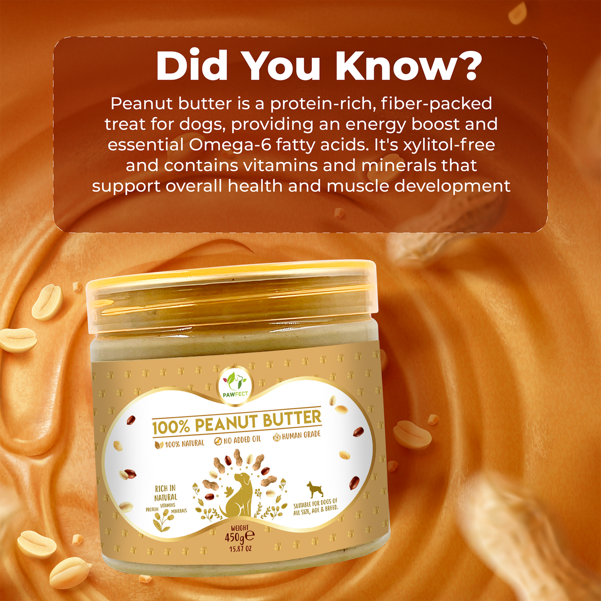 Pawfect Peanut Butter for Dogs: Original