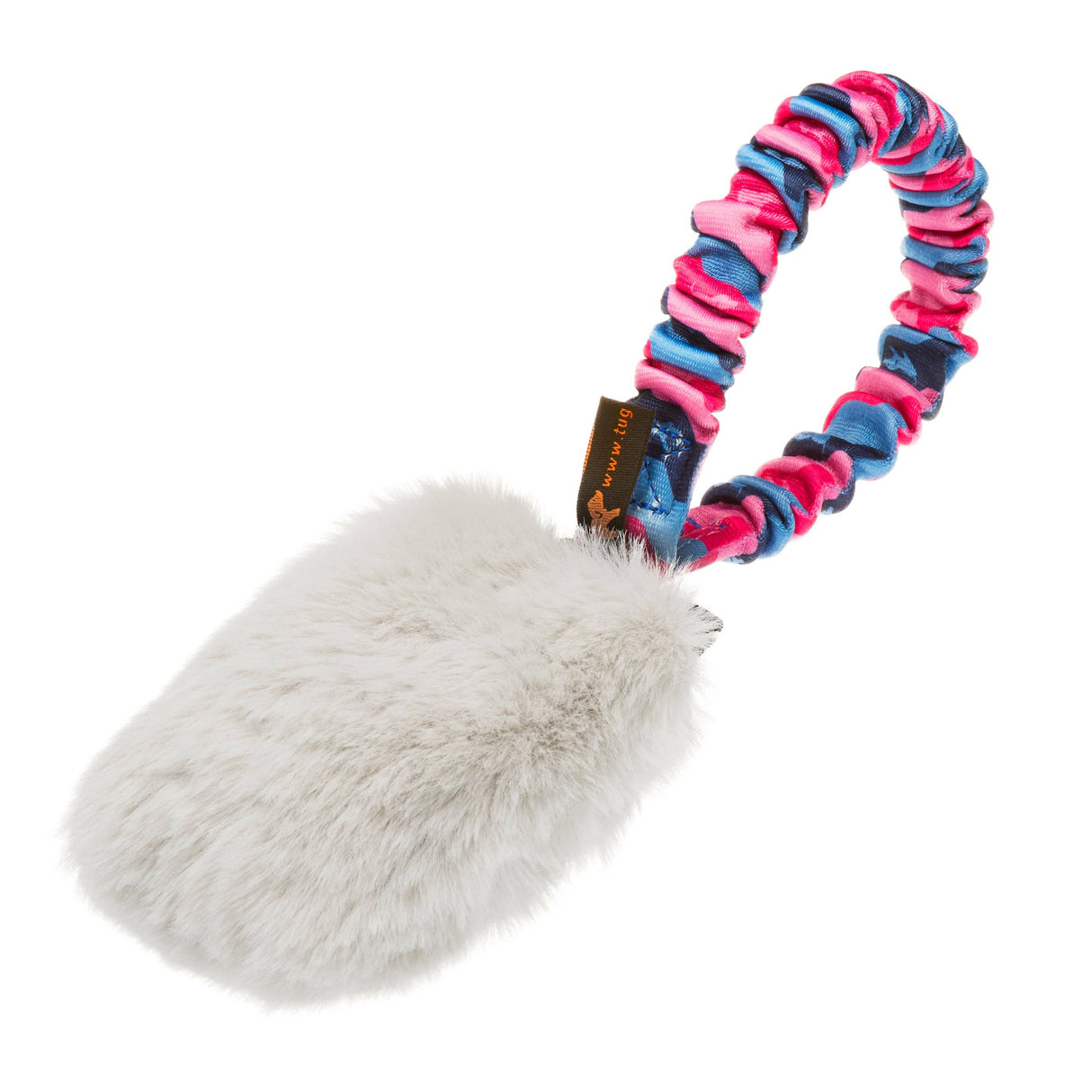 Tug-E-Nuff Faux Fur Pocket Bungee Squeaker