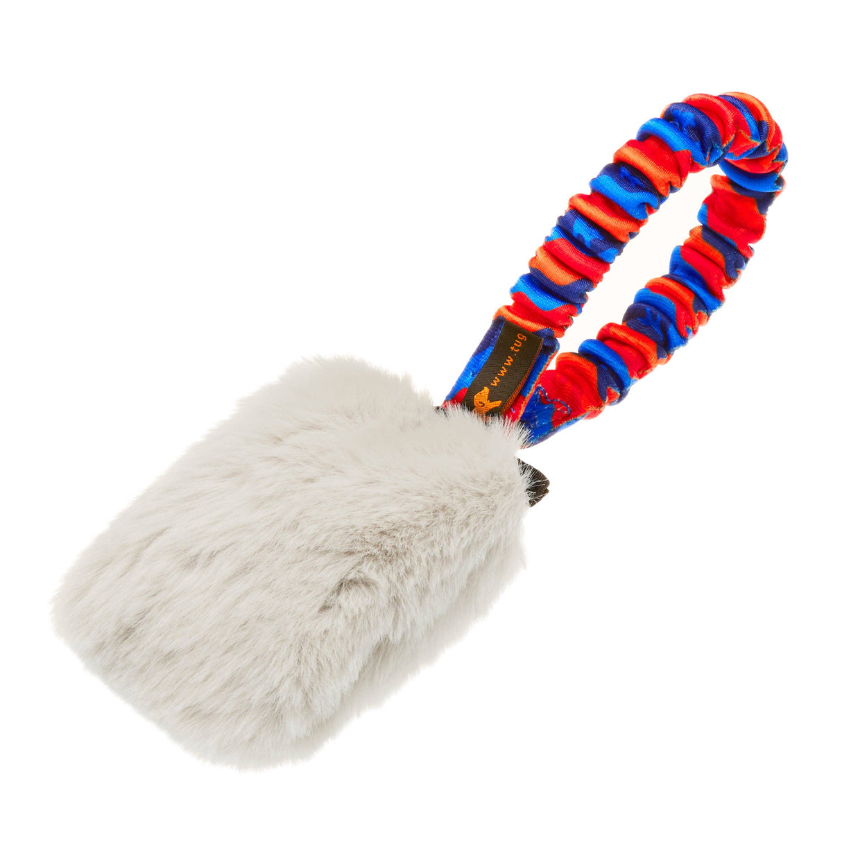 Tug-E-Nuff Faux Fur Pocket Bungee Squeaker
