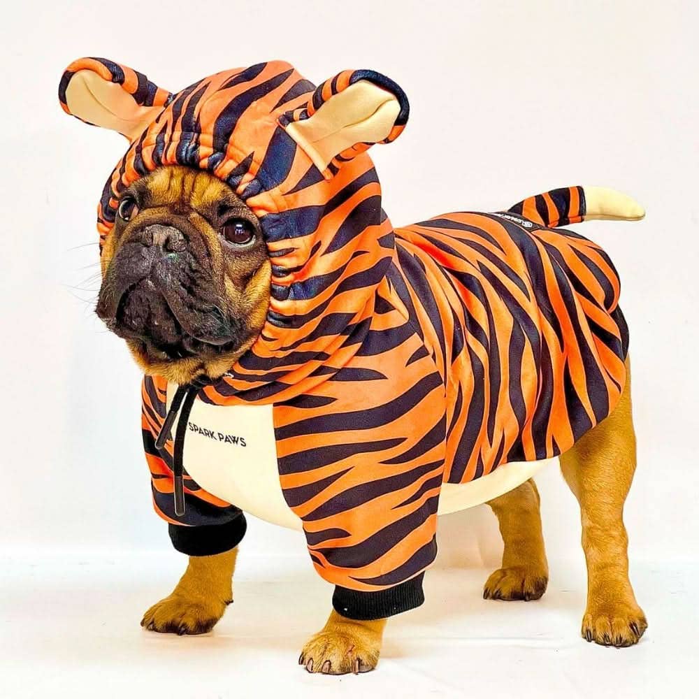 Spark Paws Halloween Dog Hoodie - Tiger