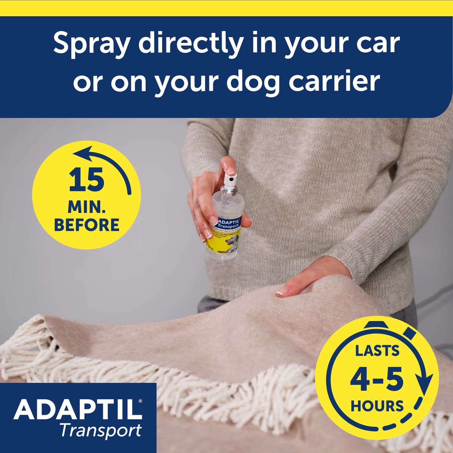 Adaptil Dog Transport Calming Spray 60 ml