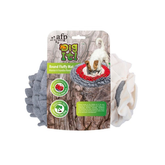 All for paws Dig it Round Fluffy Snuffle Mat