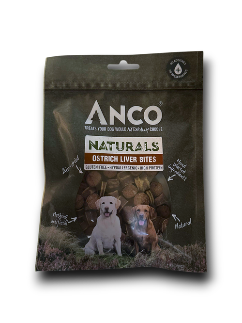 Anco Naturals Ostrich Liver Bites  100g