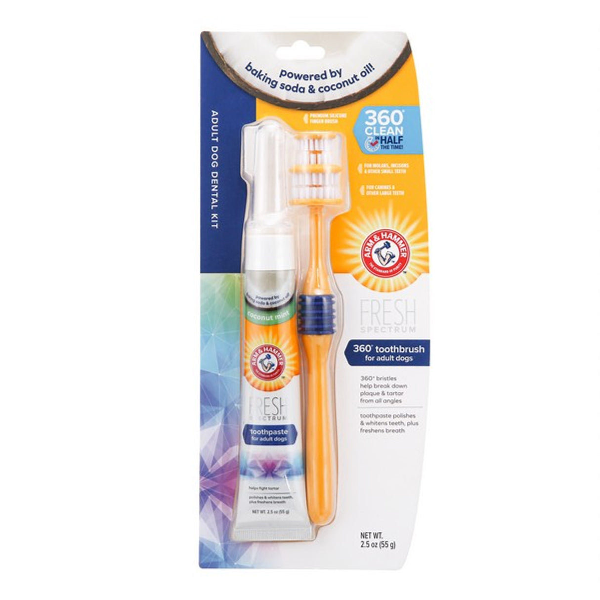 Arm and Hammer Fresh Coconut Dental Kit Dogs - The Natural Solution
