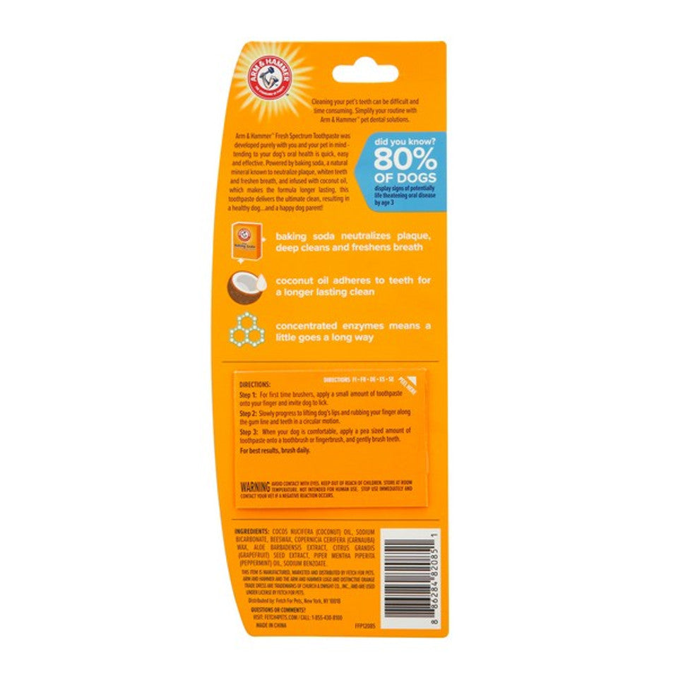 Arm and Hammer Fresh Coconut Mint Dog Toothpaste - The Natural Solution