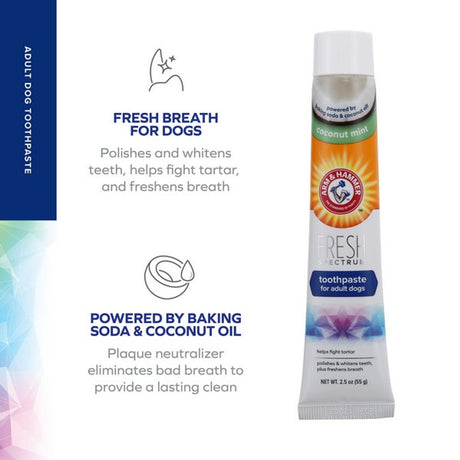 Arm and Hammer Fresh Coconut Mint Dog Toothpaste - The Natural Solution