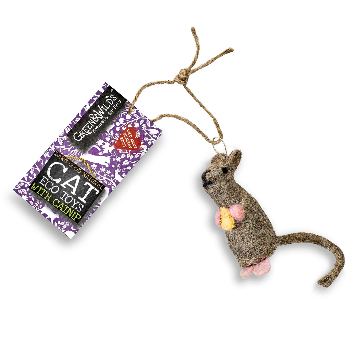 Green&Wilds Baby Belle Mouse - Eco Cat Toy With Catnip