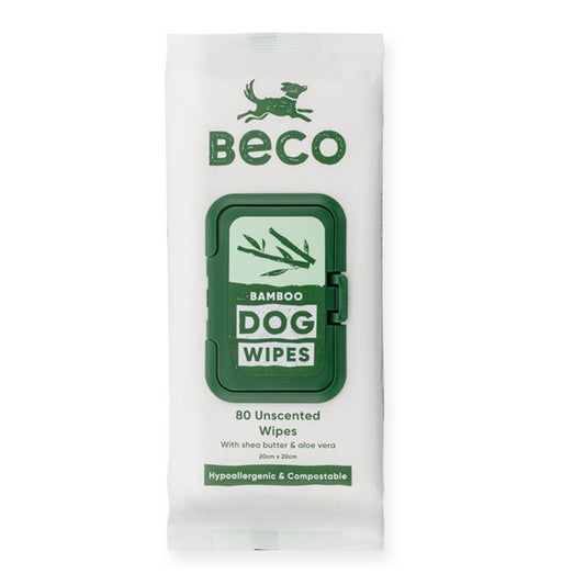 Beco Bamboo Dog Wipes Unscented