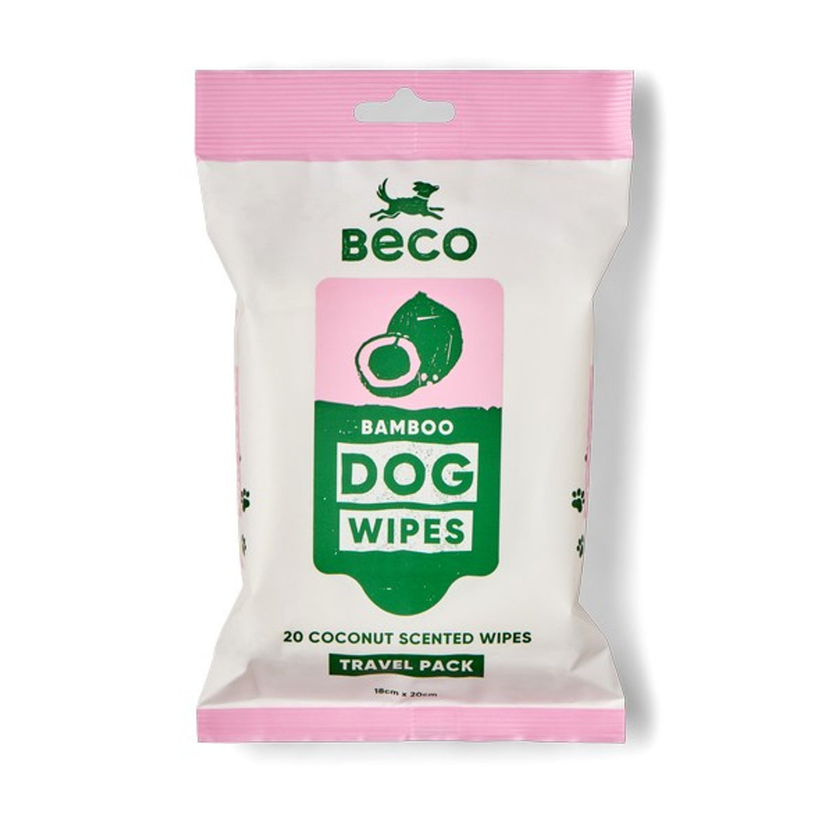 Beco Bamboo Travel Wipes Coconut Scented
