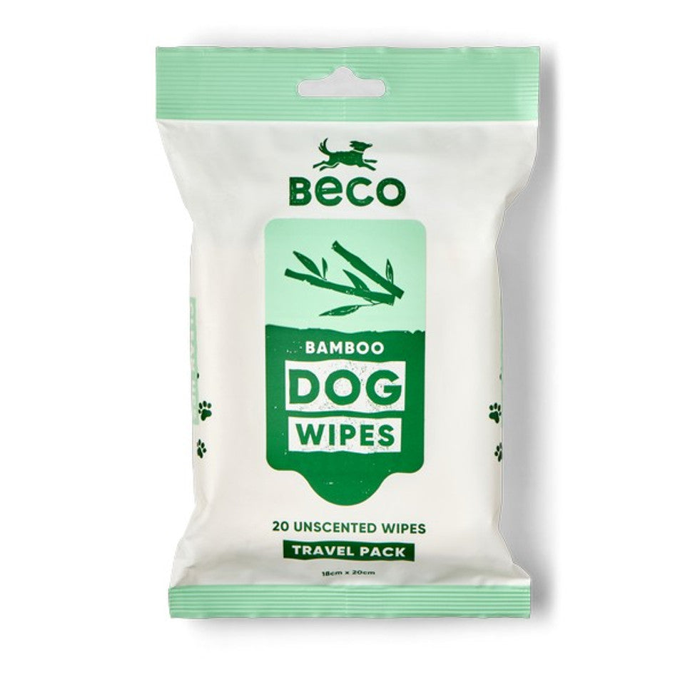 Beco Bamboo Travel Wipes Unscented