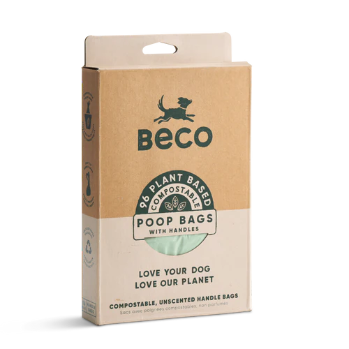Beco Compostable Poop Bags with Handle 96pc