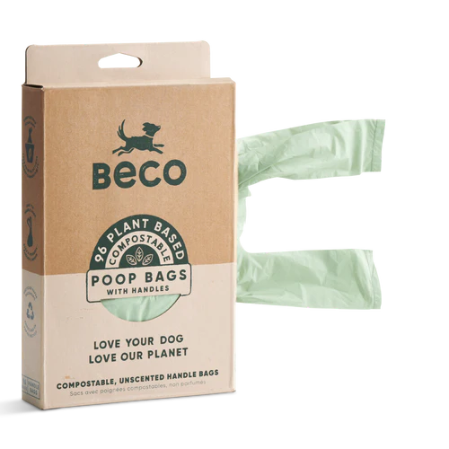 Beco Compostable Poop Bags with Handle 96pc
