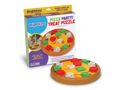 Brightkins Dog Pizza Party Treat Puzzle