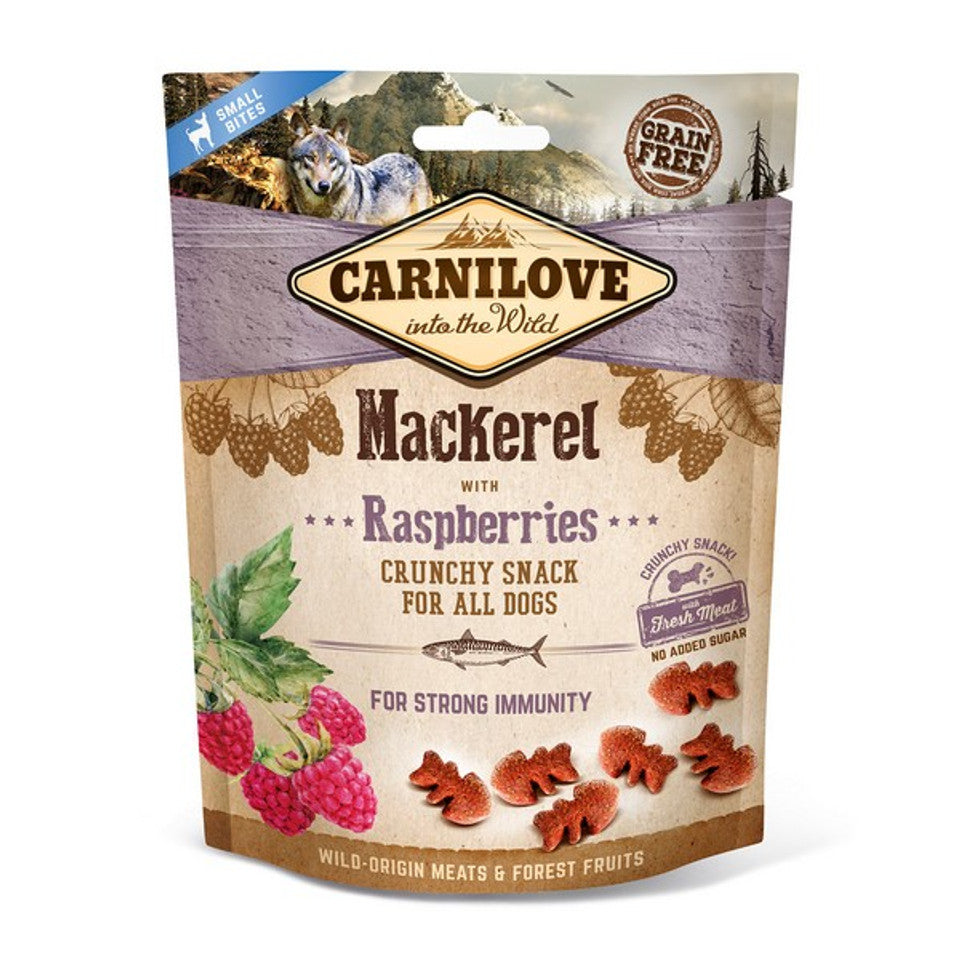 Carnilove Mackerel with Raspberries Dog Treat 200g