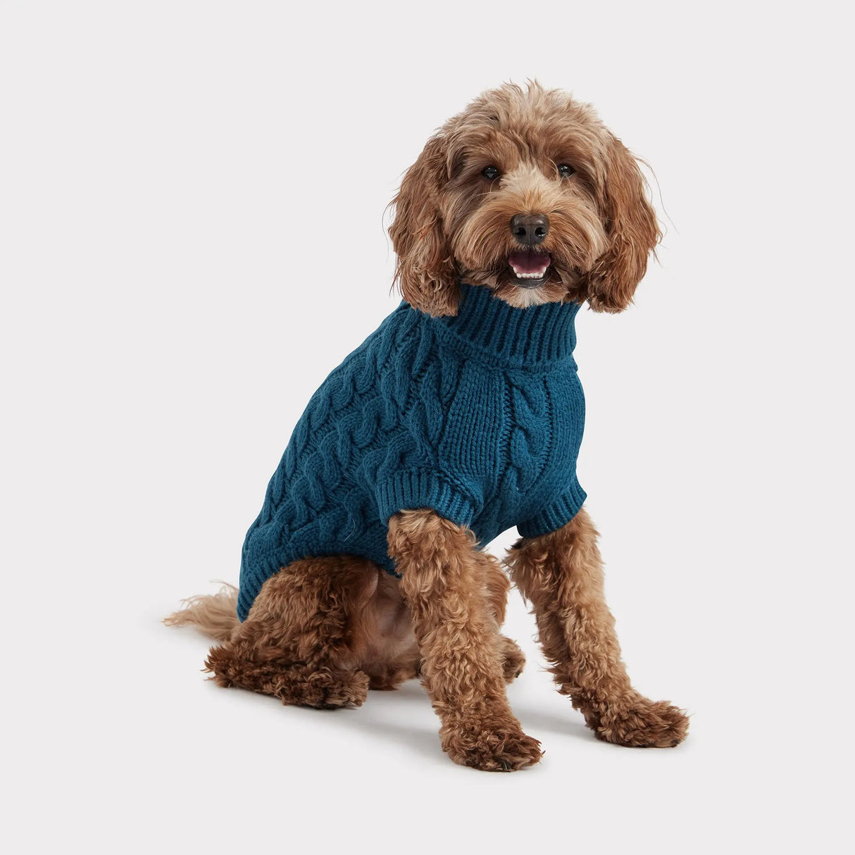 GF Pets Chalet Knitted Dog Sweater Dark Teal