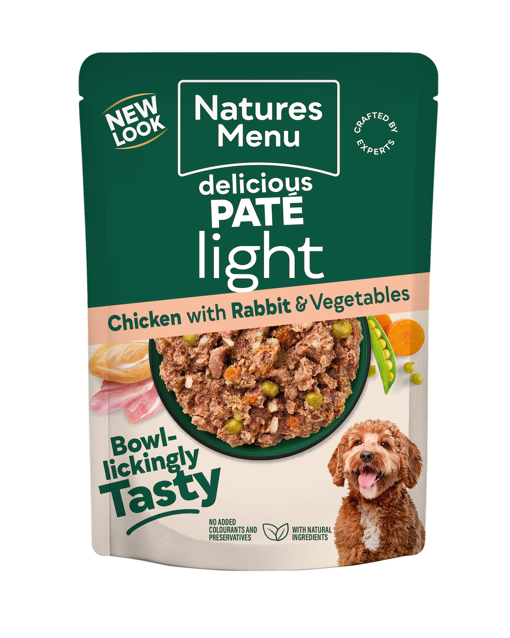 Natures Menu Complete Meal Light Chicken and Rabbit Adult Dog Food Pouch 300g