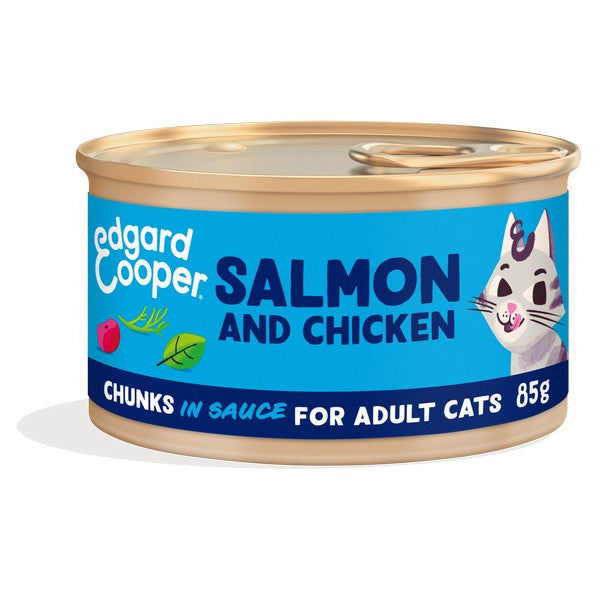 Edgard & Cooper Cat Chunks Salmon & Chicken 85g