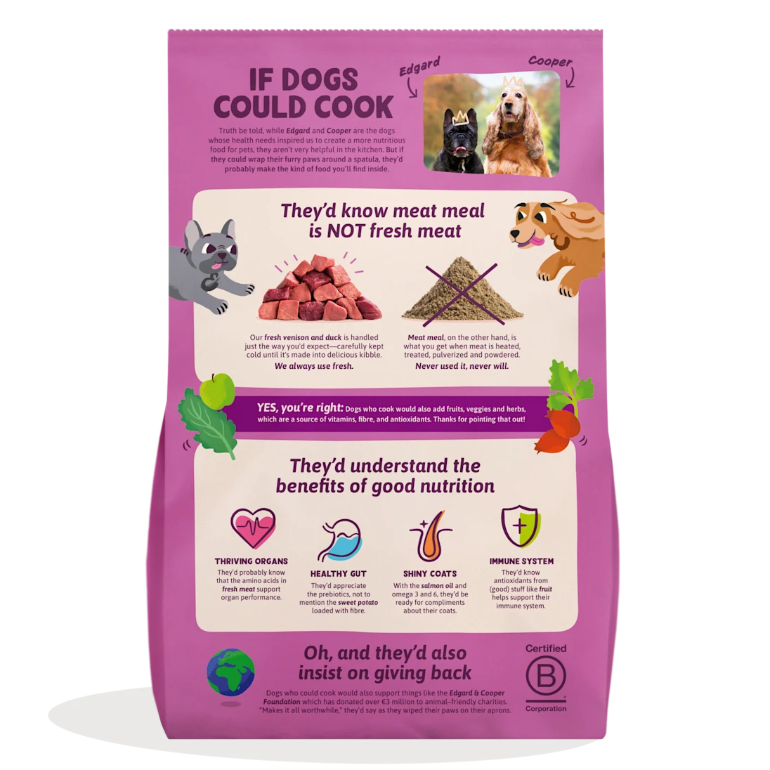 Edgard & Cooper Dry food for Dogs Venison & Duck 2.5kg
