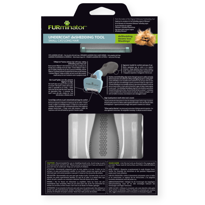 FURminator Undercoat deShedding Tool for Small Long Hair Cat