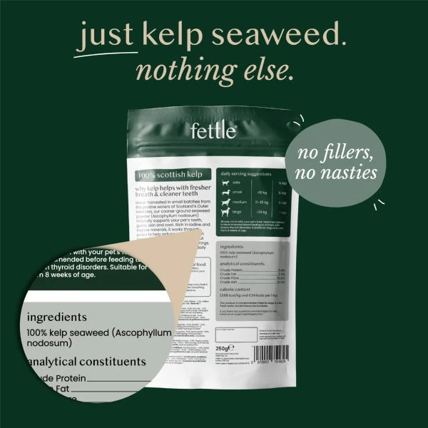 Fettle All Natural Scottish Kelp Seaweed Powder 250g