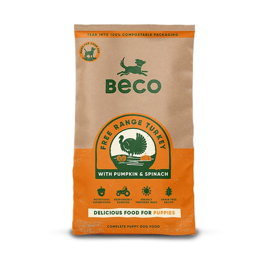Beco Dry Food Puppy Free Range Turkey with Pumpkin & Spinach