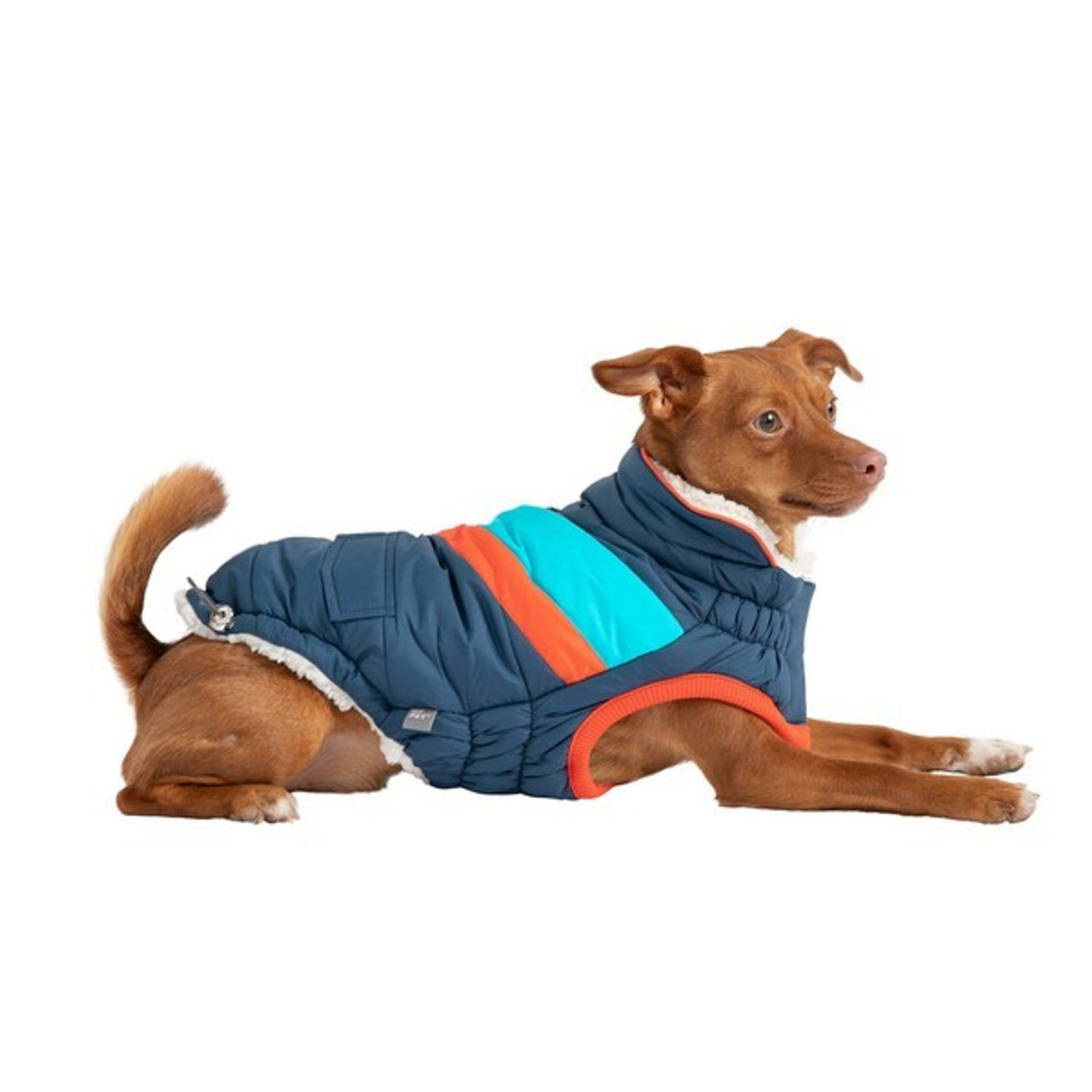 GF Pet Elasto-Fit Alpine Dog Puffer Coat Dark Blue