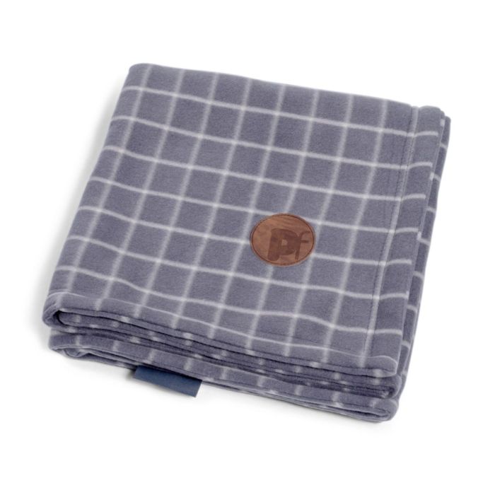 GREY WINDOW PANE CHECK PET COMFORTER BLANKET