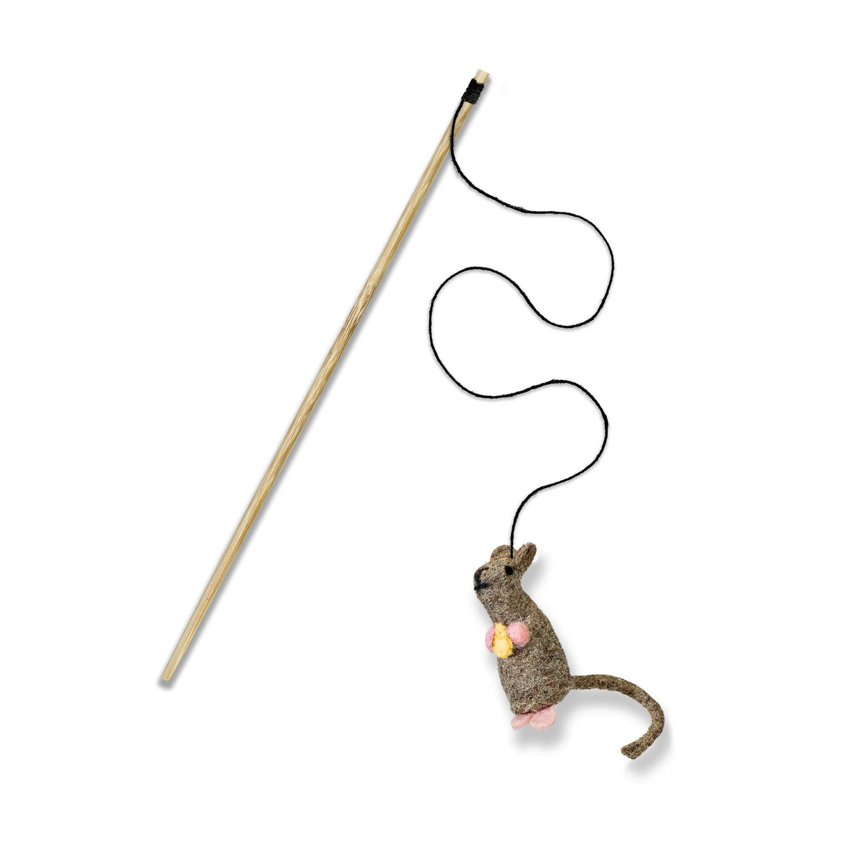 Green&Wilds Baby Belle Mouse, Eco Teaser Toy With Catnip