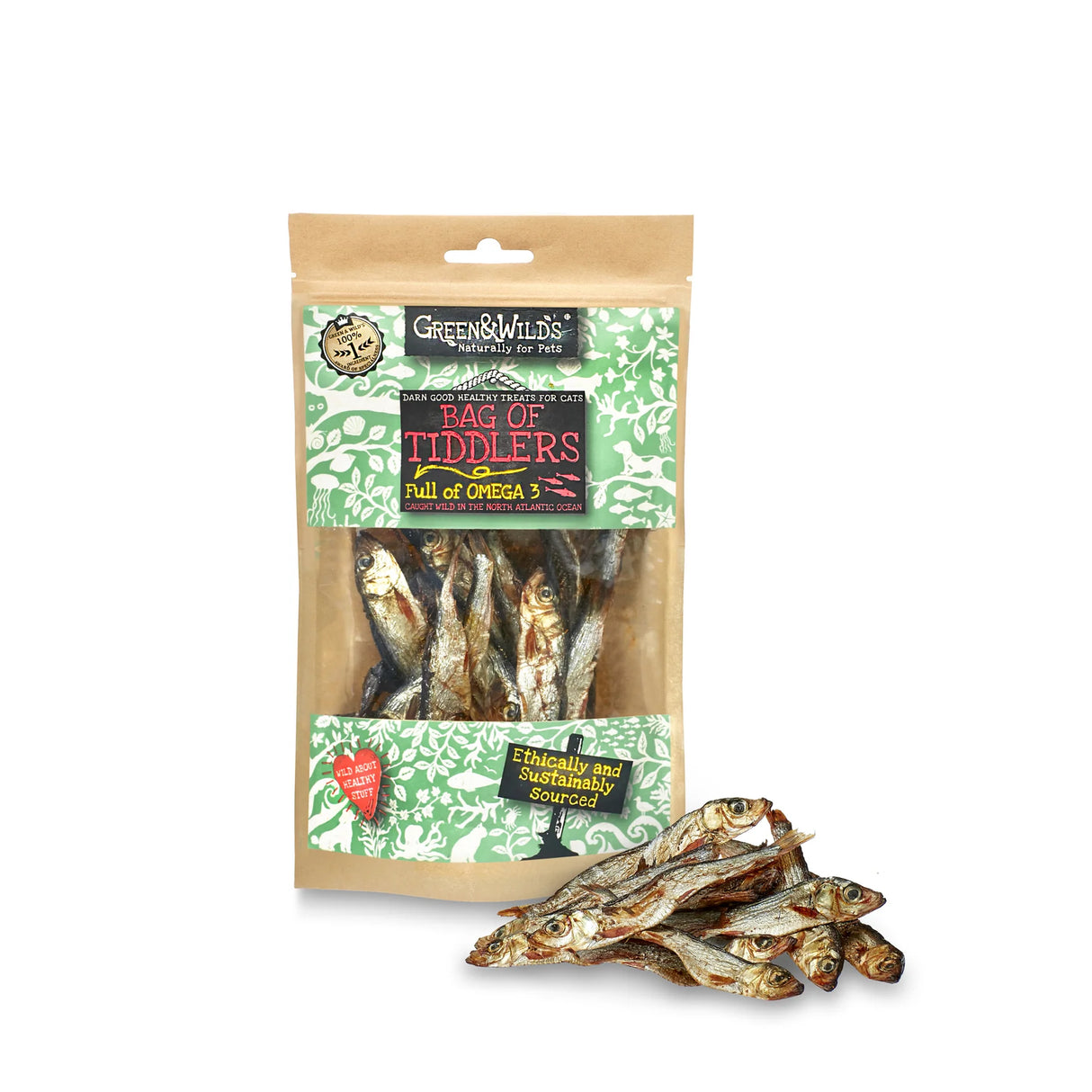 Green&Wilds Bag of Tiddlers For Cats 40g