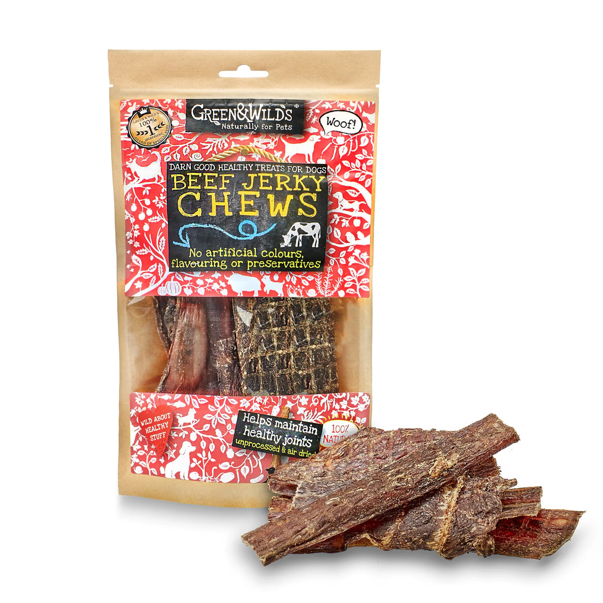 Green&Wilds Beef Jerky Chews 100g
