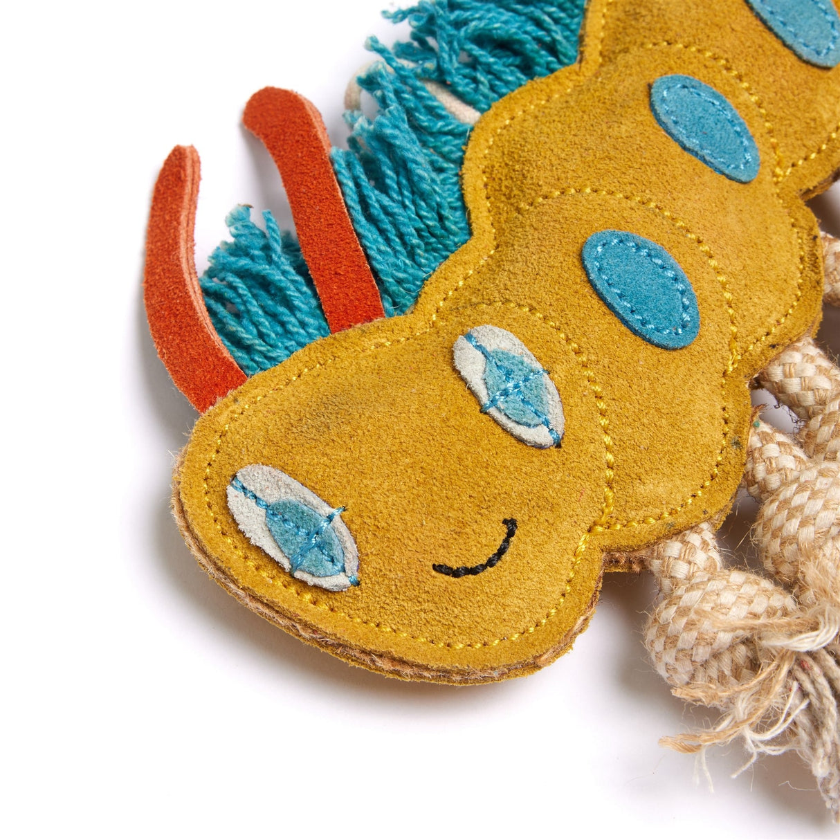 Green&Wilds Clara the Caterpillar, Eco Dog Toy