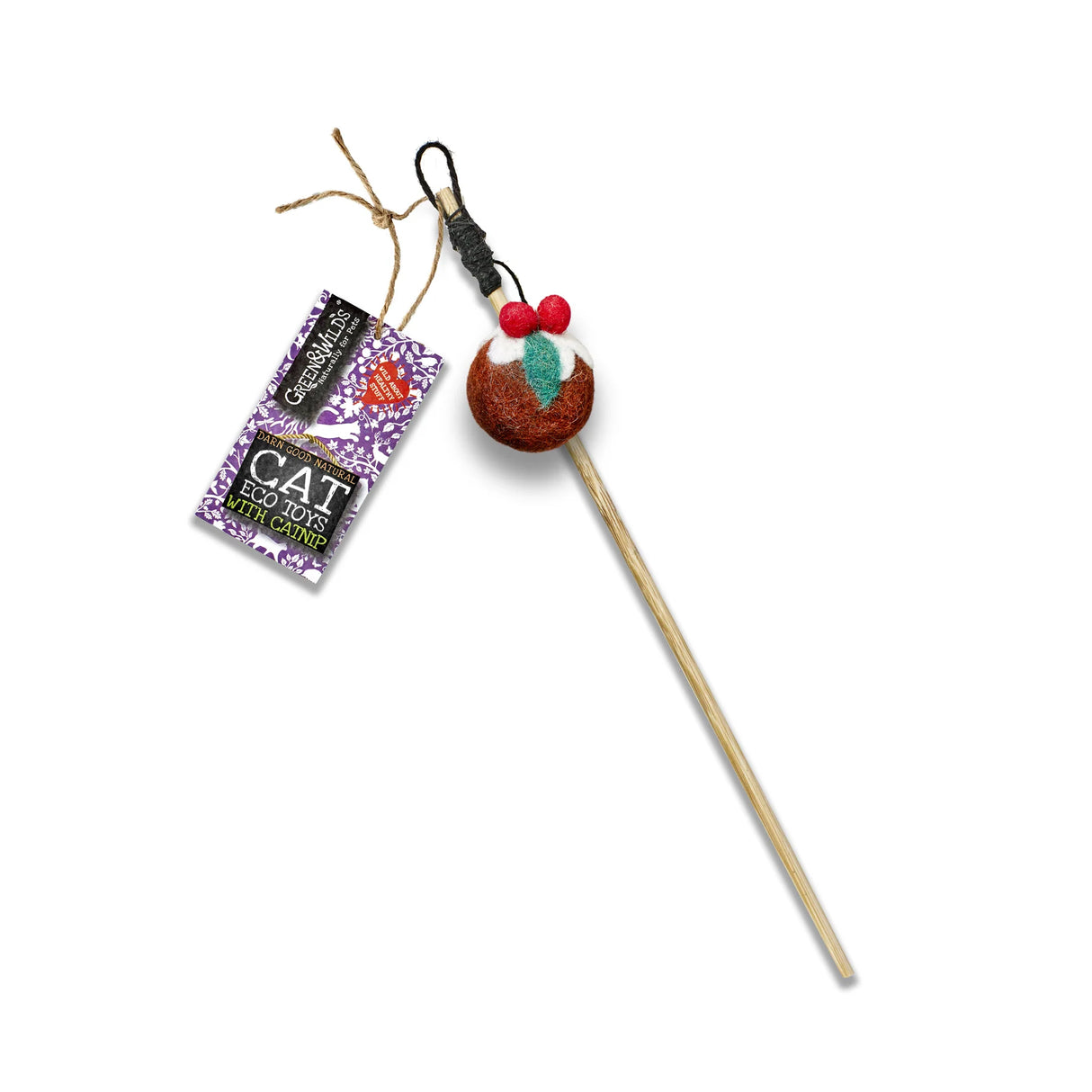 Green&Wilds Figgy - Eco Cat Teaser with Catnip