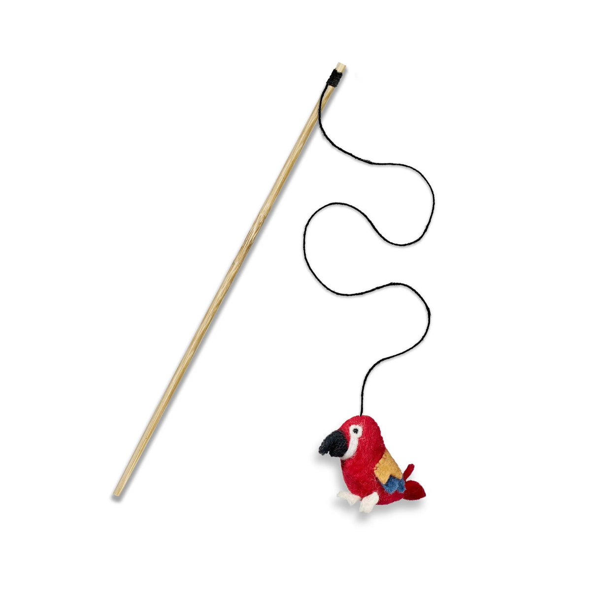 Green&Wilds Polly Parrot - Eco Teaser toy with catnip