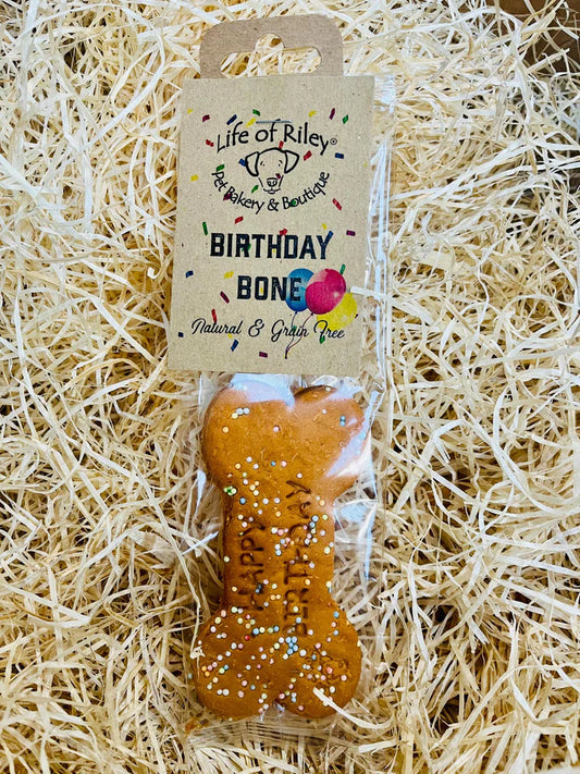 Life Of Riley Dog Bakery Happy Birthday Bone Biscuit Bag