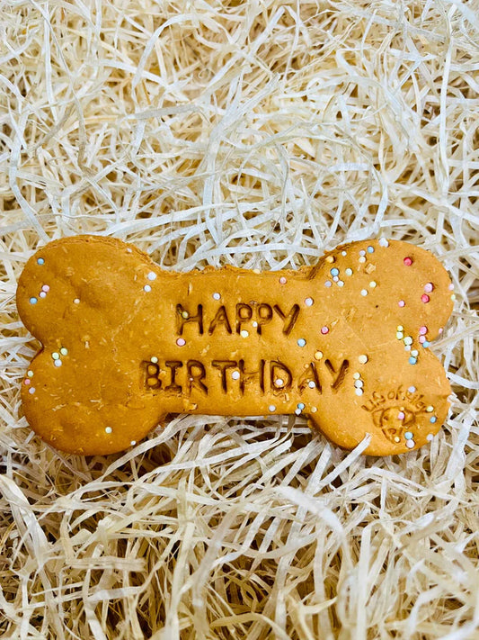 Life Of Riley Bakery Happy Birthday Bone Biscuit Loose