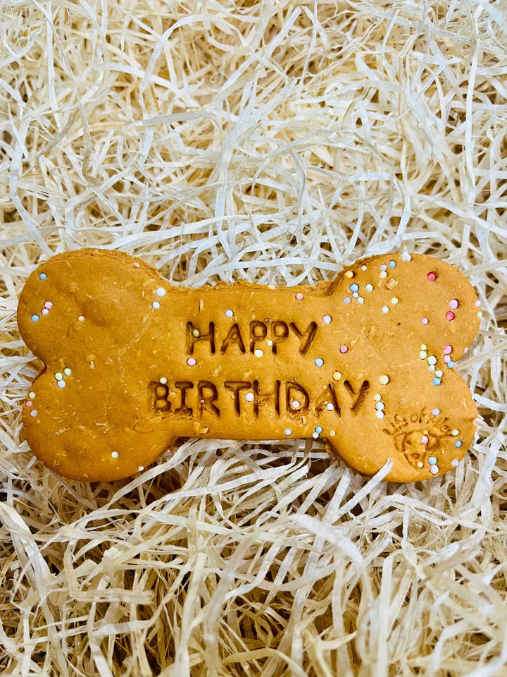 Life Of Riley Bakery Happy Birthday Bone Biscuit Loose