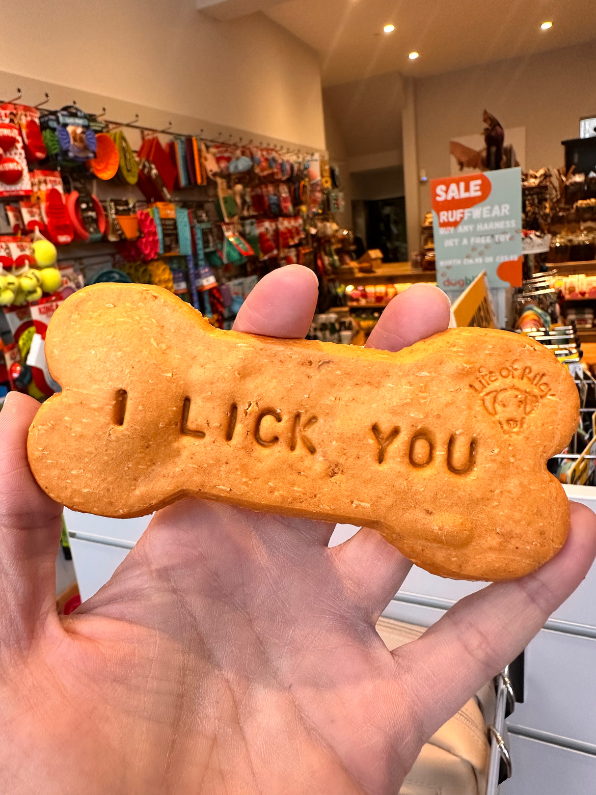 Life Of Riley Dog Bakery I Lick You Bone Biscuits