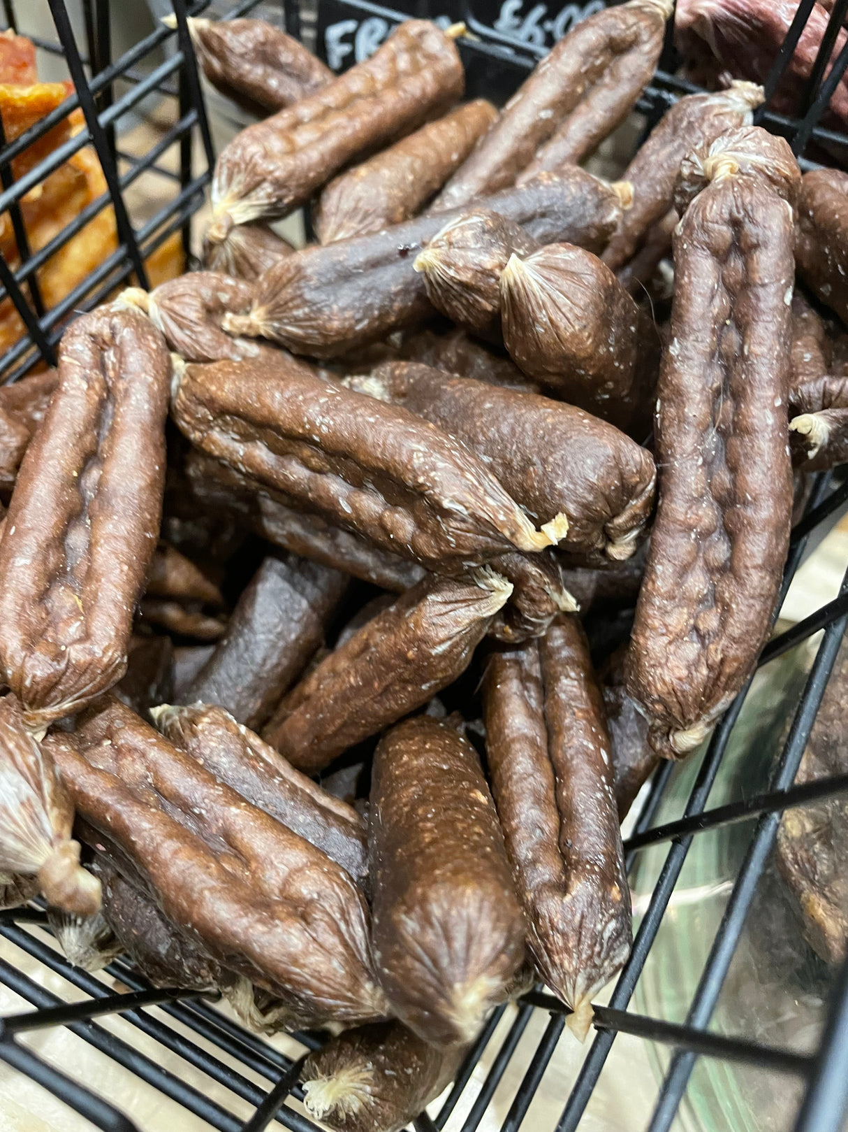 Air Dried Pure Venison Linked Sausages Counter - Price Per 1 Piece