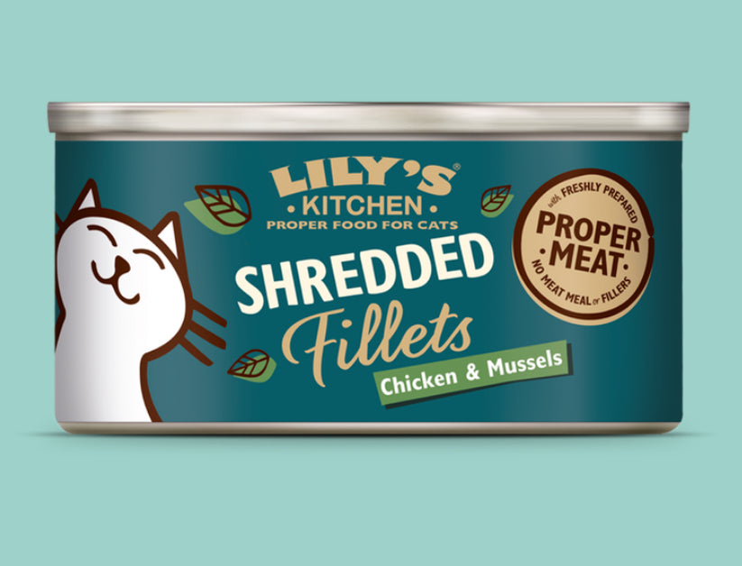 Lily's Kitchen Cat Chicken with Mussel Shredded Fillets