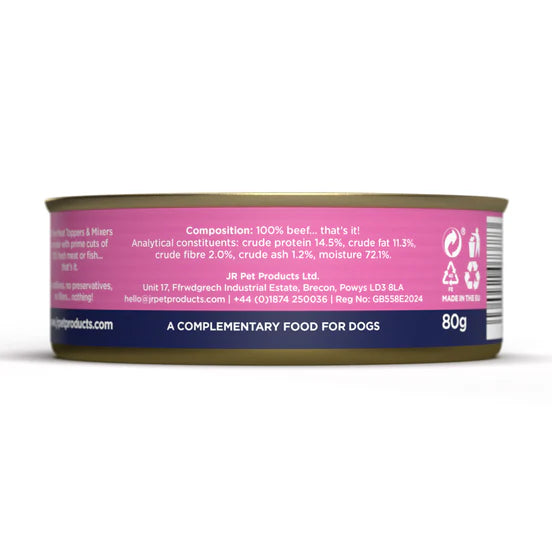 JR Pet Pure Beef Topper & Mixer 80g